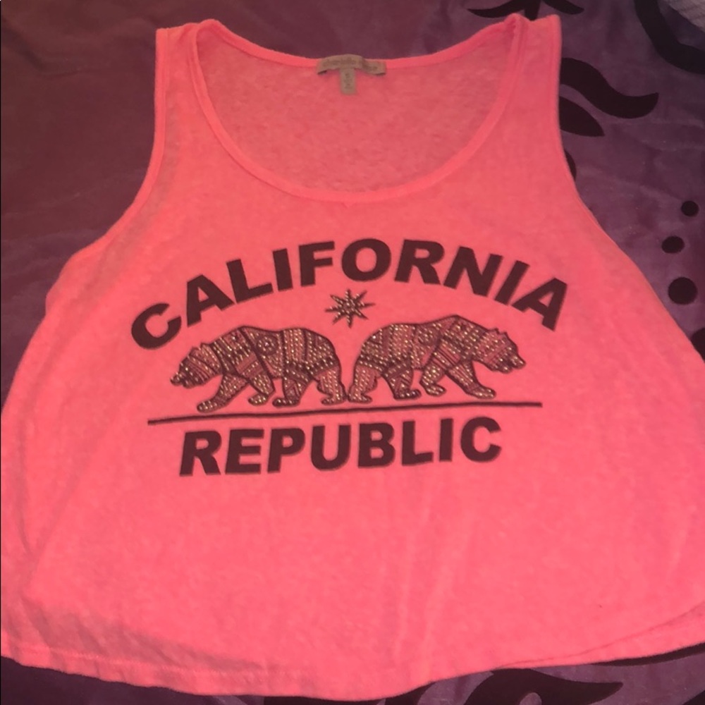 bright pink california republic tank